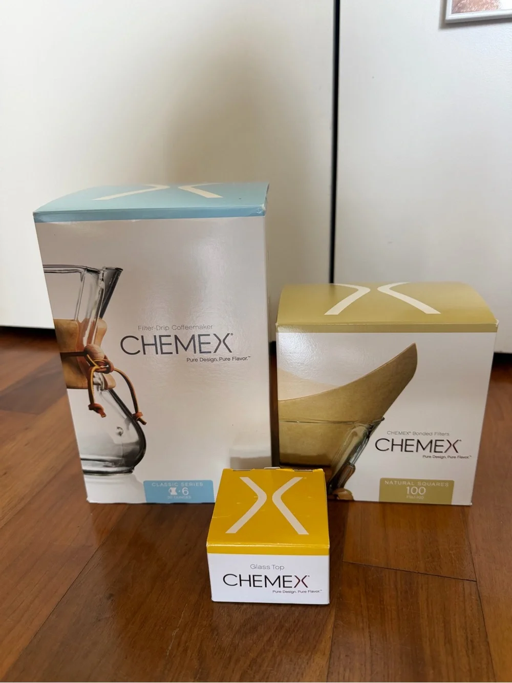 Chemex with filters and lid - NWOT
